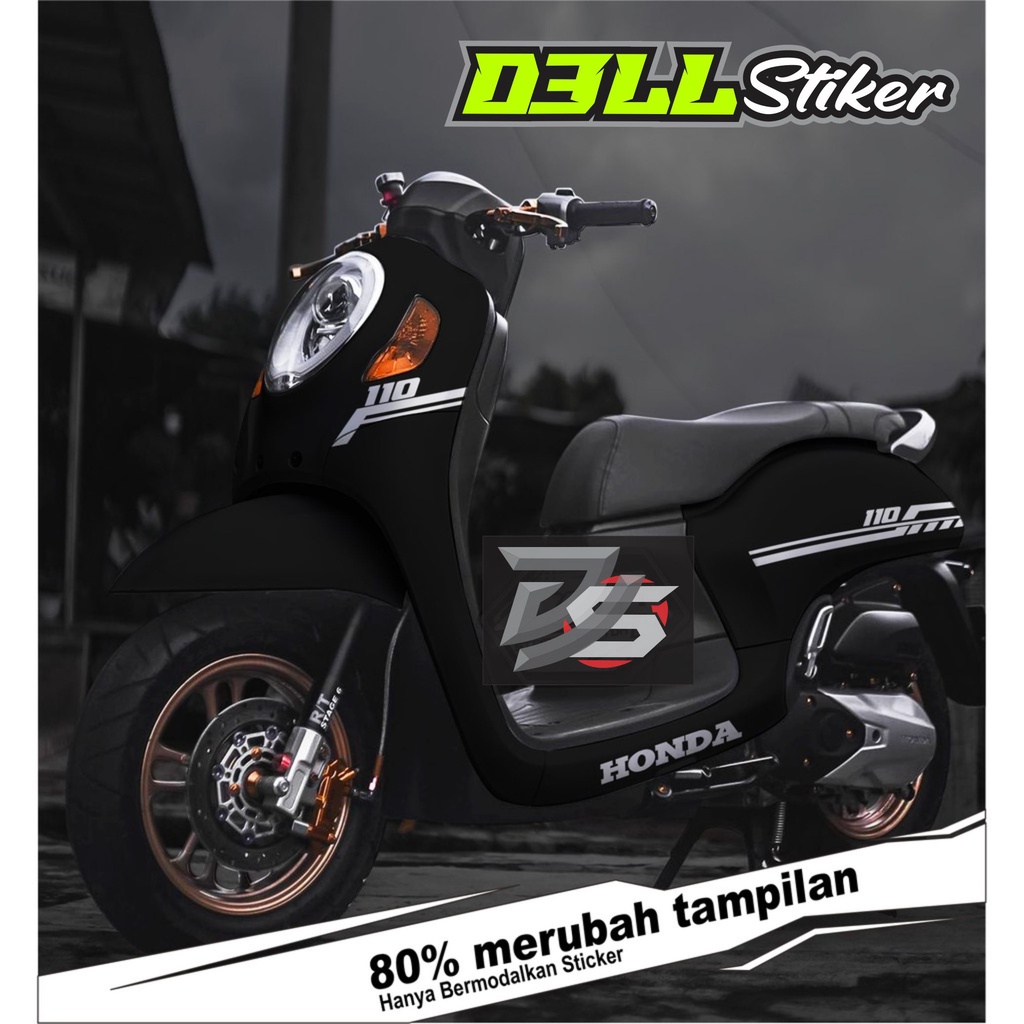 sticker striping scoopy 2021-2022 prestige garis tribal / cutting stiker scoopy  terbaru