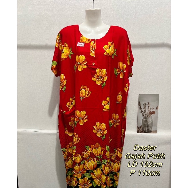 Daster Gajah Putih Jumbo LD 132cm Daster SP Gajah Putih Super LD 132 Daster Gajah Putih Super Jumbo