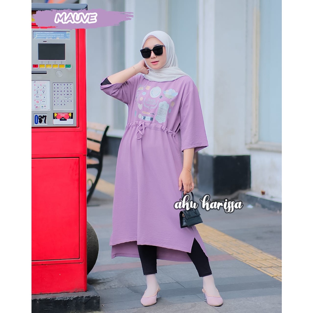 MIDI CLOTH MIAW ROSE AKU KARISSA NEW ARRIVAL cringkel premium BAJU HOMEDRESS STREET STYLE CASUAL LUX KRINGKEL MOTIF CAT KUCING MAWAR