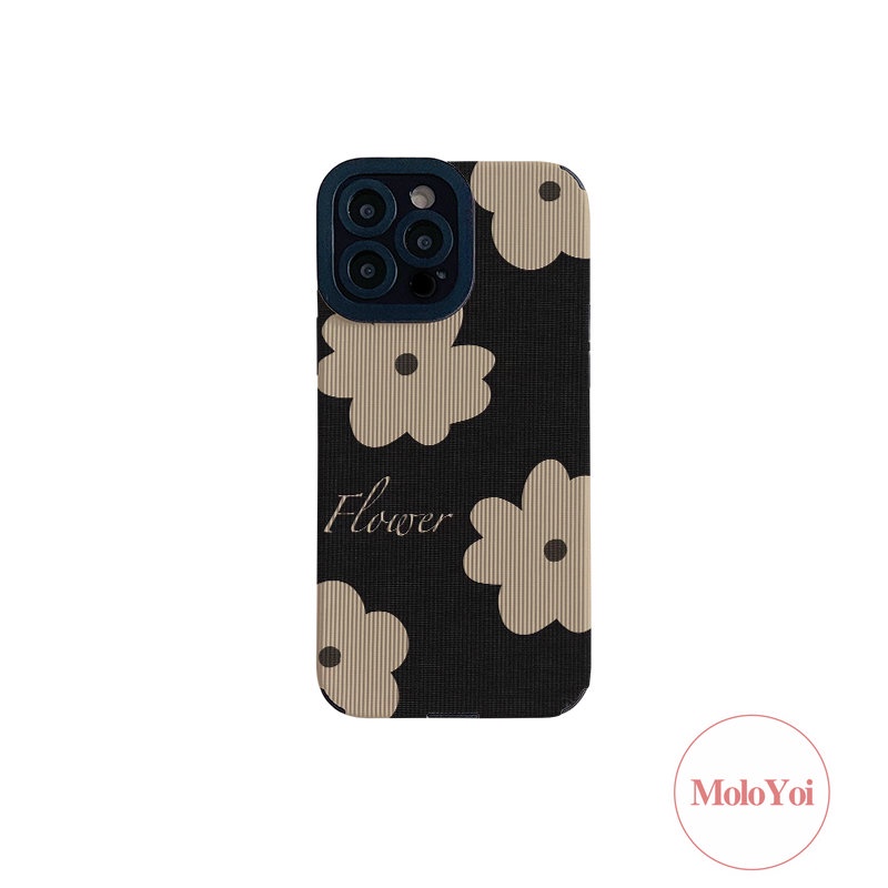 Soft Case TPU Motif Bunga Retro Untuk iPhone 11 Pro Max 12 13 14 Pro Max 7 Plus 8 Plus XR X XS Max