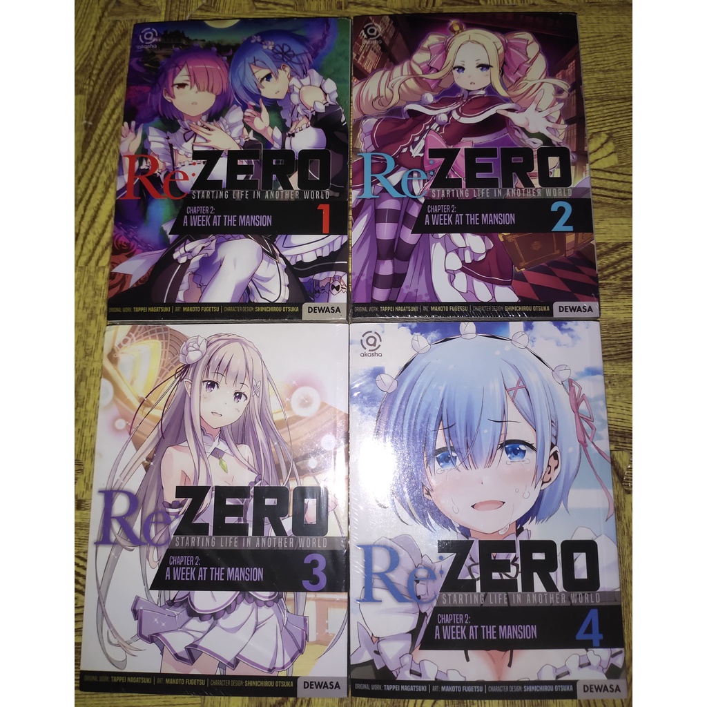 Komik manga re zero vol 1-4 segel