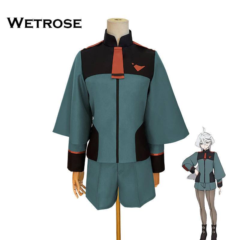 【Wetrose】Ready stock Mobile Suit Gundam: the Witch from Mercury Miorine Rembran Suletta Mercury Cosplay Costume Set For Women Girl