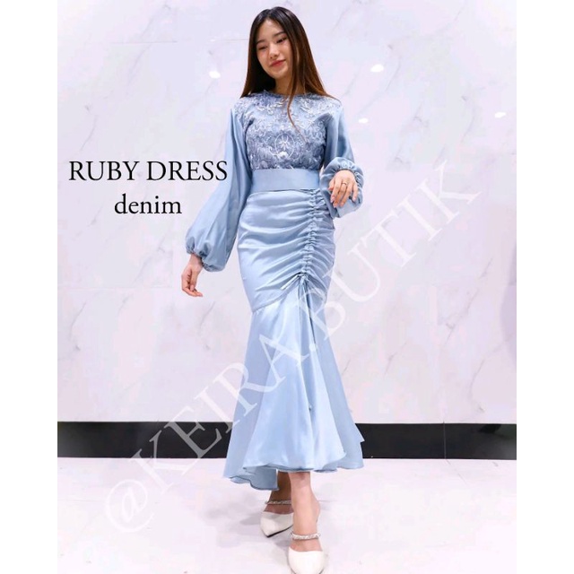 RUBY DRESS EXCLUSIVE GAMIS PESTA TERMURAH GAUN PESTA DRESS MUSLIMAH