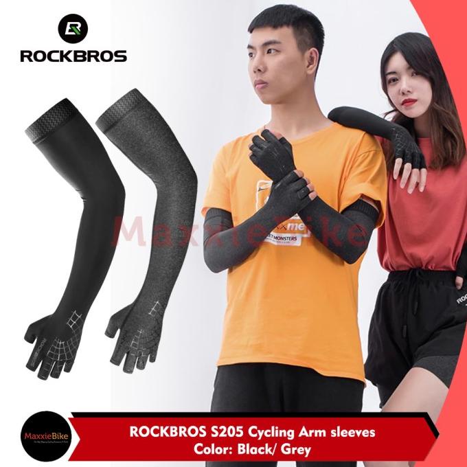 ROCKBROS S205 Manset Kaos Tangan Sepeda Outdoor Arm Sleeve with Glove