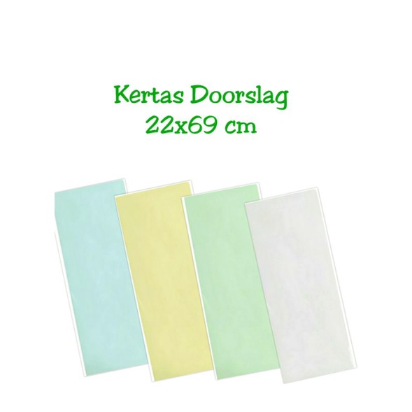 

KERTAS DOORSLAG 22x69 cm bungkus/baju/sepatu/Snack/lembaran/kertas/paper