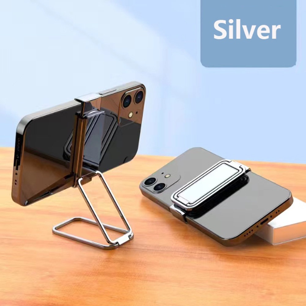 Holder Handphone Magnetik Portable Bahan Alloy Dengan Klip Penjepit