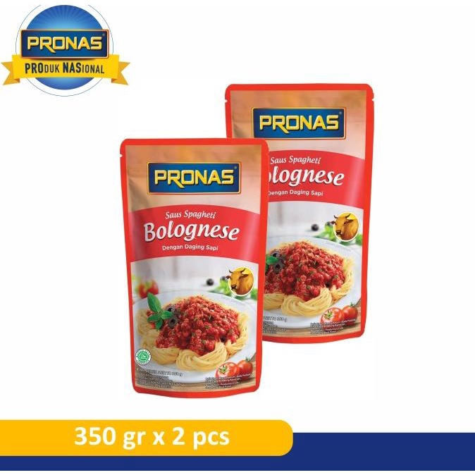 

Pronas Saus Bolognais legkap dengan Daging Sapi 350 g bundling 2 pcs
