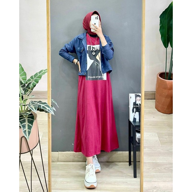 Vogue Set, SETELAN MIDI DRESS WANITA CANTIK FIT XL LD 110 TERMURAH OOTD KEKINIAN MODIS