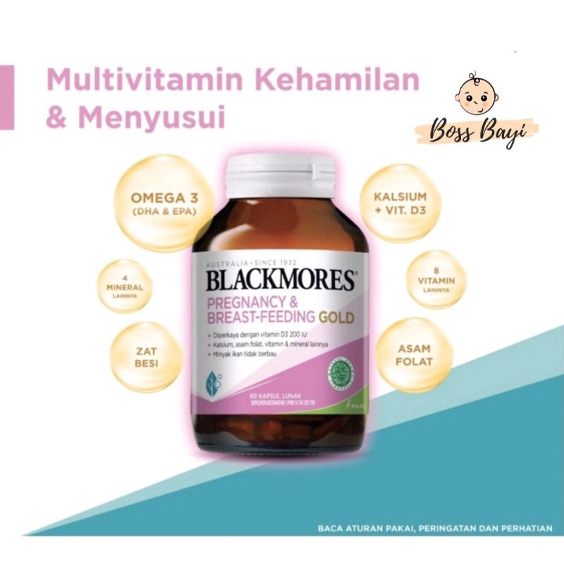 BLACKMORES Pregnancy &amp; Breast-Feeding Gold 60 Kapsul