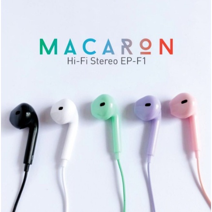 [ OBJ ] AK Earphone Macaron Glossy Hi Fi Stereo Super Bass