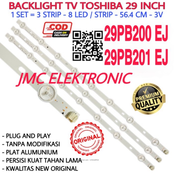 BACKLIGHT TV LED TOSHIBA 29 INC 29PB200EJ 29PB201EJ 29PB200 29PB201 Promo