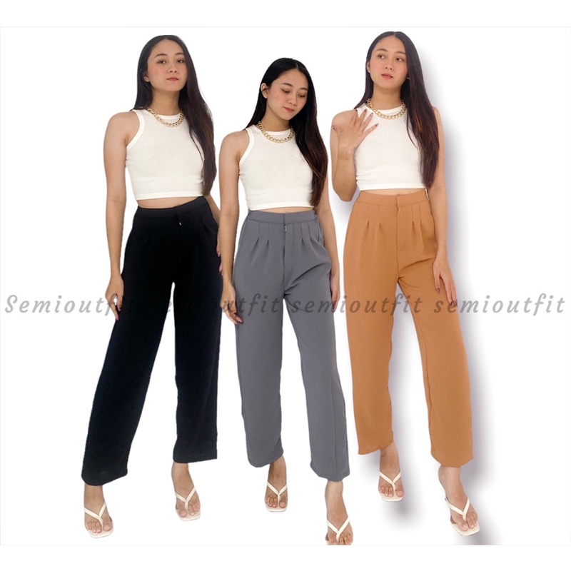 kulot airflow // kulot kerja // kulot kuliah // bawahan wanita // celana panjang wanita