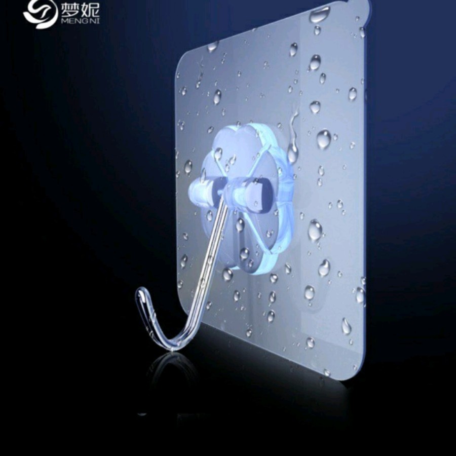 Gantungan Hook Tempel Transparan Serbaguna Magic Hanger Kaitan Kuat