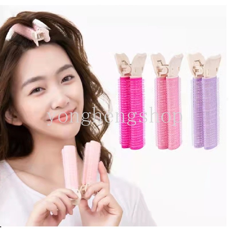 Klip Roller Pengeriting Rambut Poni Natural Tanpa Panas Untuk Aksesoris Alat Styling Wanita