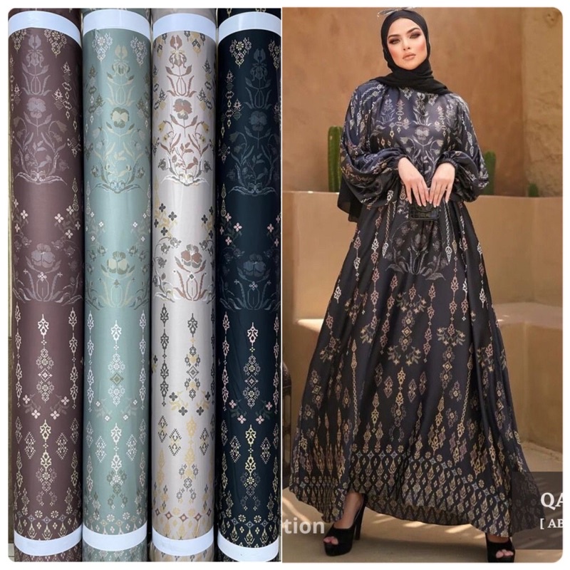 Kain silk | LL alesha kienka | kain warna sage | kain seragaman keluarga | bahan armani silk | kain armany silk mewah