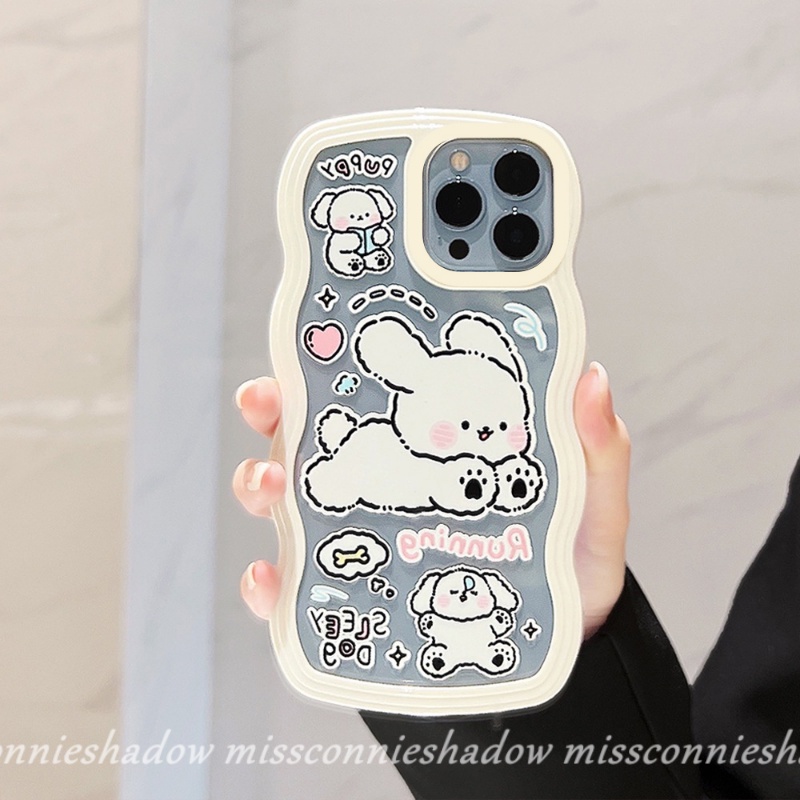 Realme 10 9i 8I C33 C30 9Pro+ 7 C11 C25Y 7I 8 5i 6i C25s C12 C21Y C35 C15 C20 C25 C3 C20A 5 C2 5s Shockproof Cute Puppy Cartoon Running Pochacco Wavy Edge Soft TPU Phone Back Cover