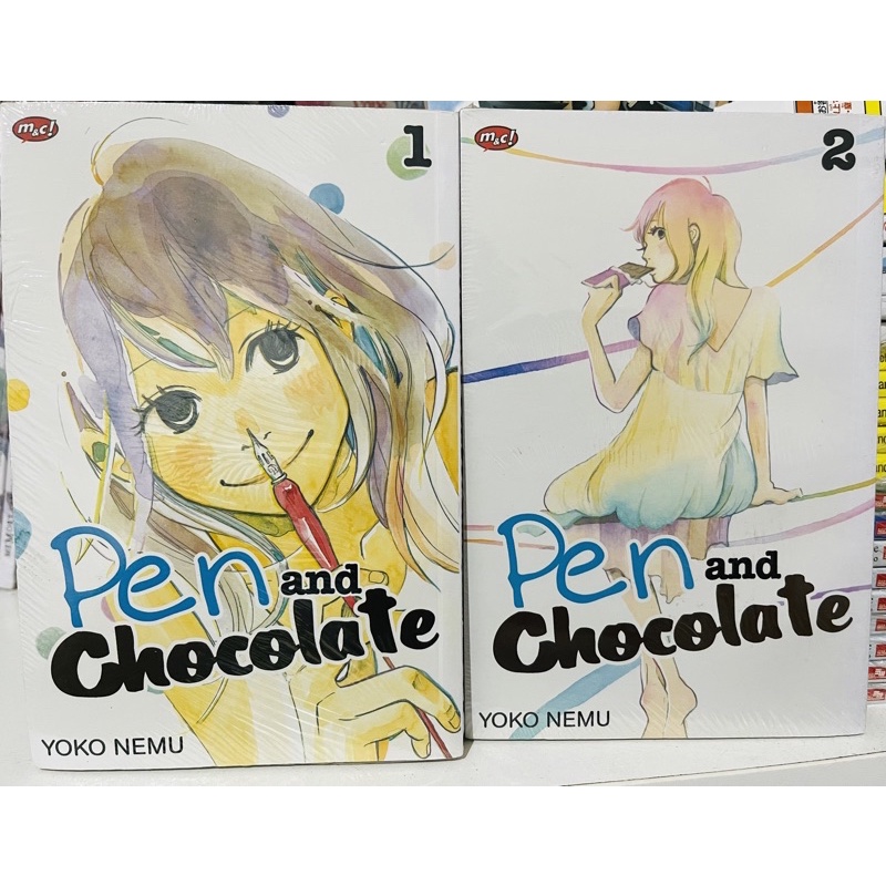 paket buku komik pen and chocolate set