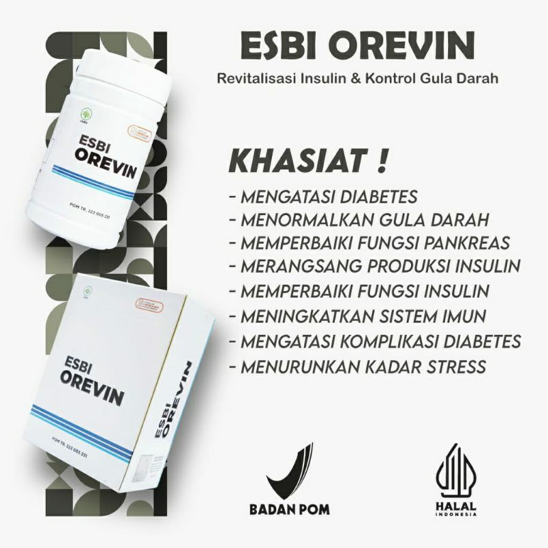 

Esbi Orevin Original Herbal Kencing Manis
