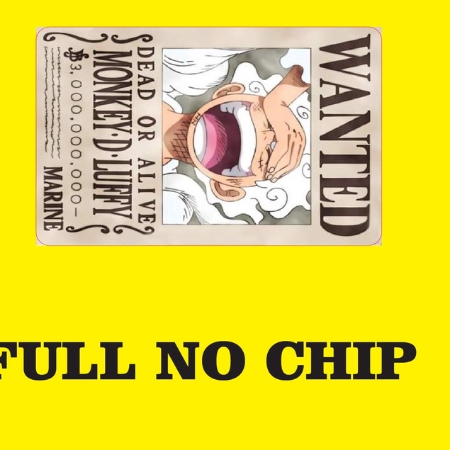 one piece bounty card zoro luffy gear 5 sanji shanks skincard skin atm flazz kredit id card best - skin card waterproof anti air sticker atm