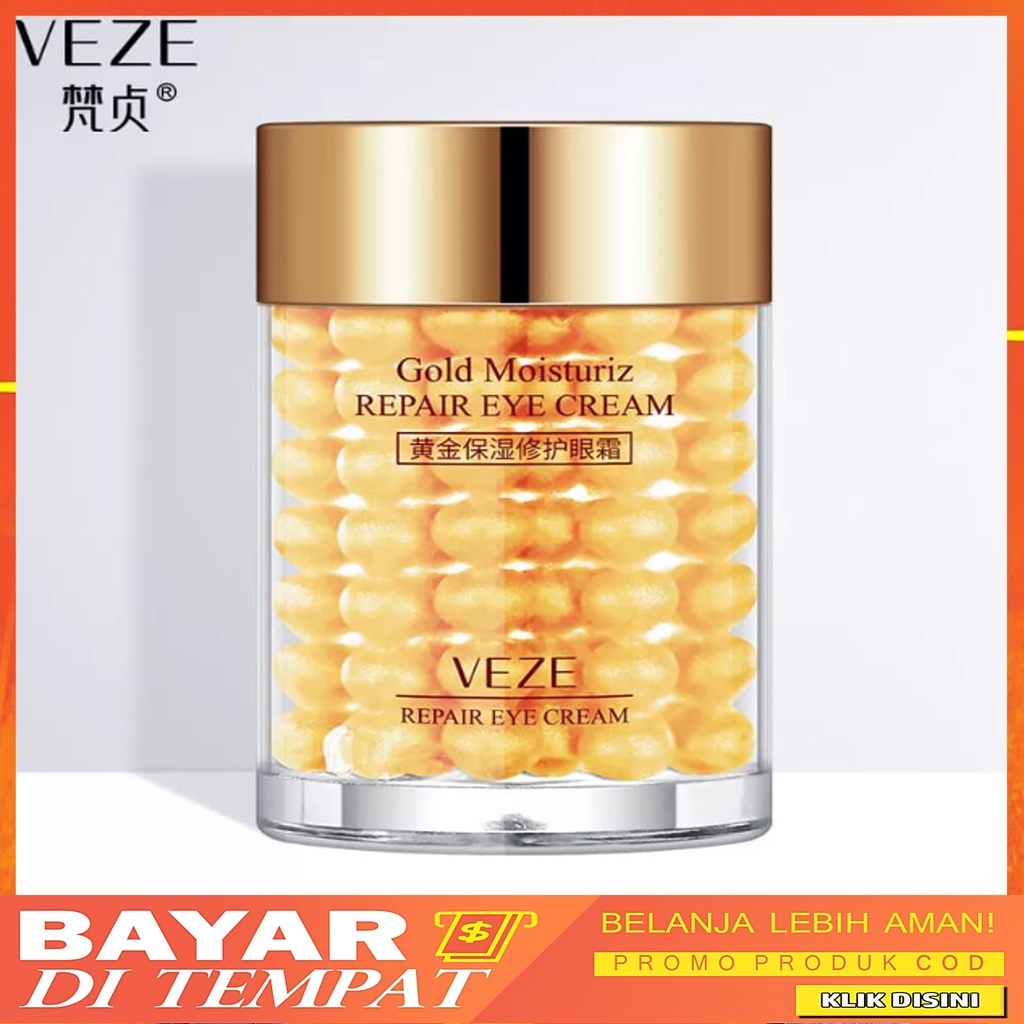 Veze Krim Mata Emas 24K Anti Bengkak &amp; Anti Keriput Menghilangkan Kantong Mata