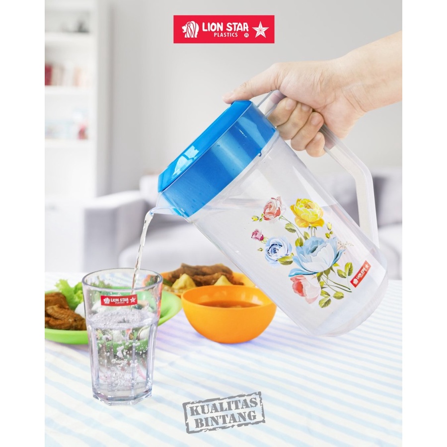 Teko Air Lionstar K-3 Water Jug 2.1L -Teko Air Lionstar - Teko Plastik Tebal dan Awet  Tidak Berbau