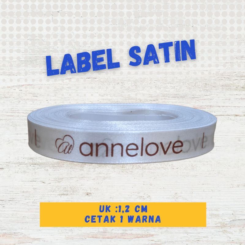 

Label satin 1,2 cm label merk