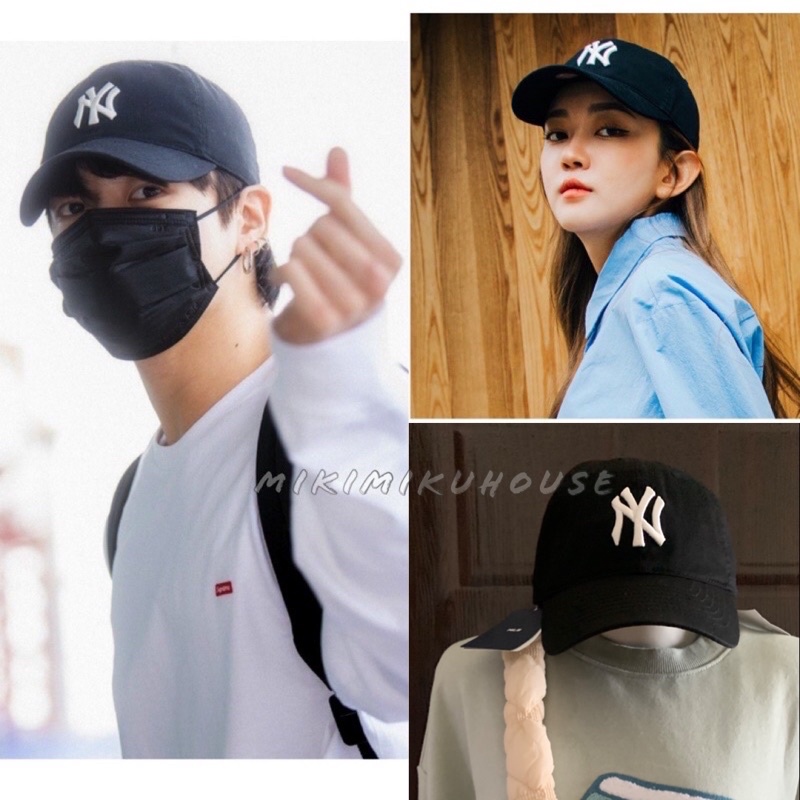 BTS JUNGKOOK MLB CAP N COVER BLACK TOPI MLB BUCKET HAT HITAM MLB KOREA TAEHYUNG BTS