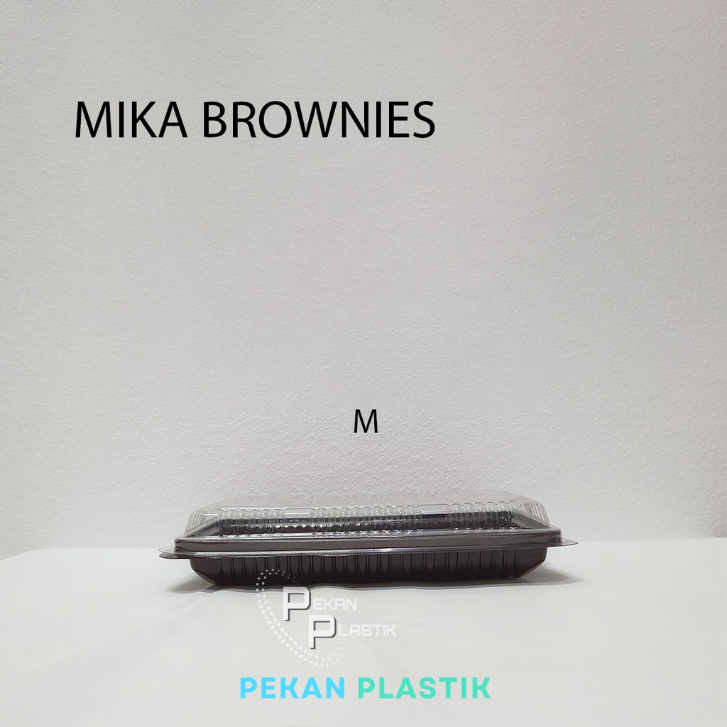 10 pcs Mika Brownies Size M (Sedang) / Kotak Plastik Kue