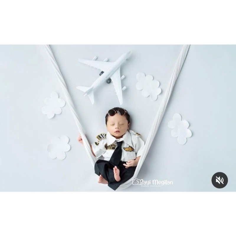 Baju Pilot Anak kostum Foto Bayi  Newborn Photography