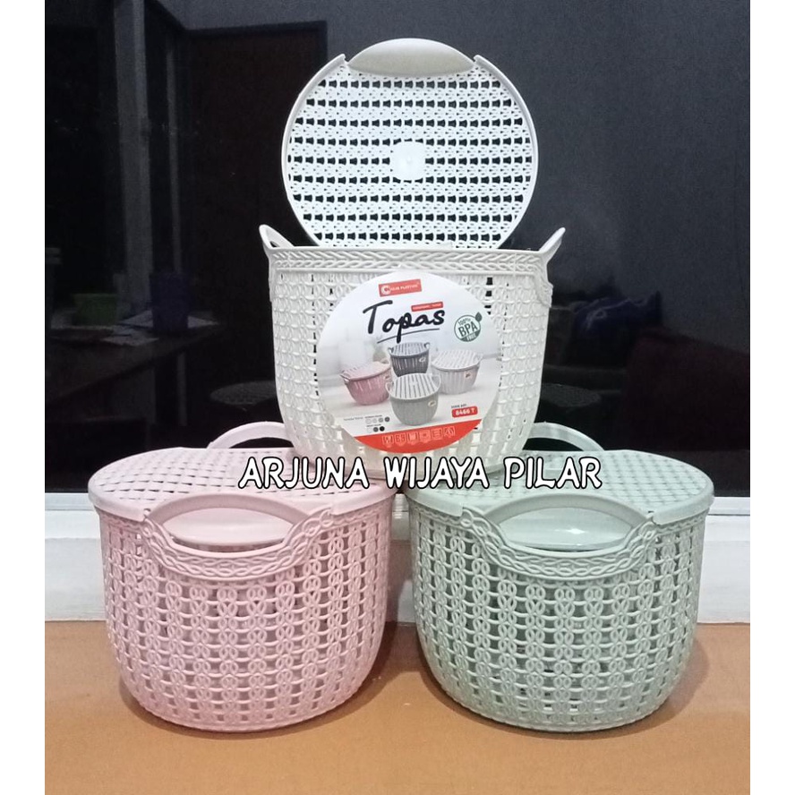 Keranjang serbaguna S BPA Free TOPAS ADA TUTUPNYA