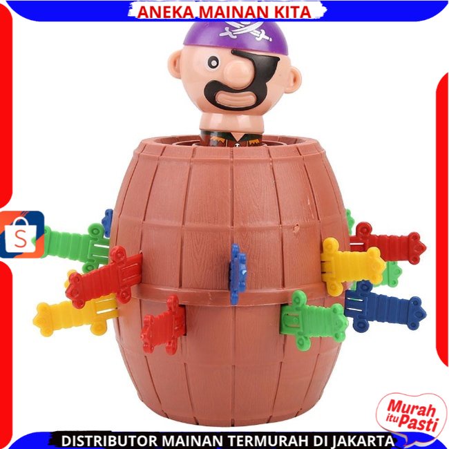 MAINAN MINI JUMPING PIRATE / MAINAN TONG BAJAK LAUT Mainan Seru Family SNI