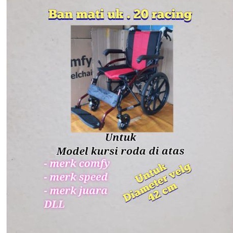 Ban mati kursi roda uk 20 Racing original