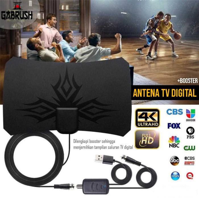 Antena Antena Tv Digital With Amplifier Booster Taffware N0012