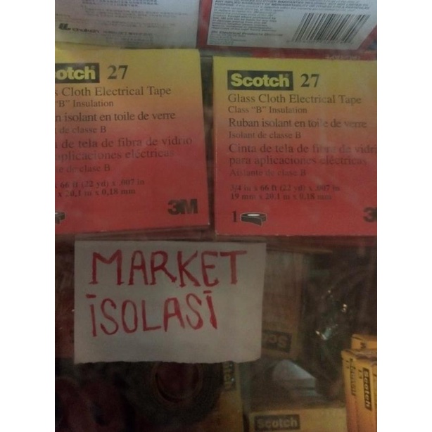 Isolasi / Solasi/ solatip listrik Scotch / scoth 27 3M