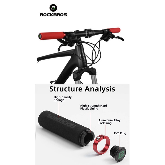 HAND GRIP SPONGE STANG HANDGRIP HANDLEBAR SEPEDA MTB SELI /  HAND GRIP SPONGE STANG