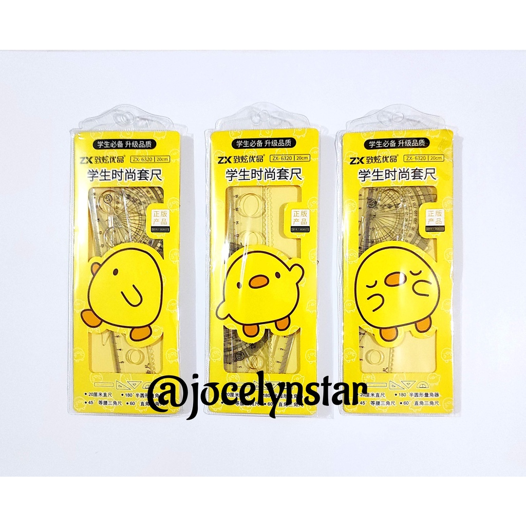 

Piyo Penggaris set/ math set/ alat hitung/ busur/ penggaris segitiga