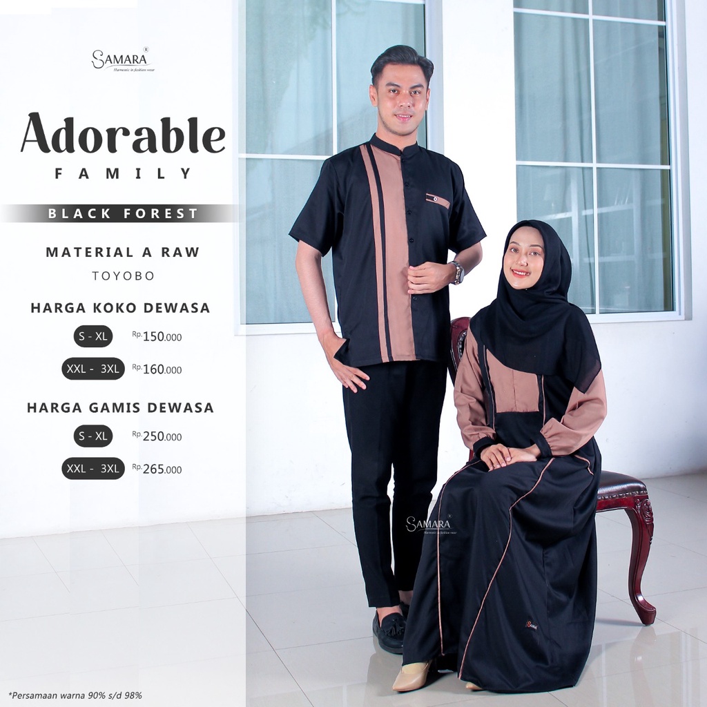 Gamis Couple 2023 Sarimbit Baju muslim Couple Keluarga