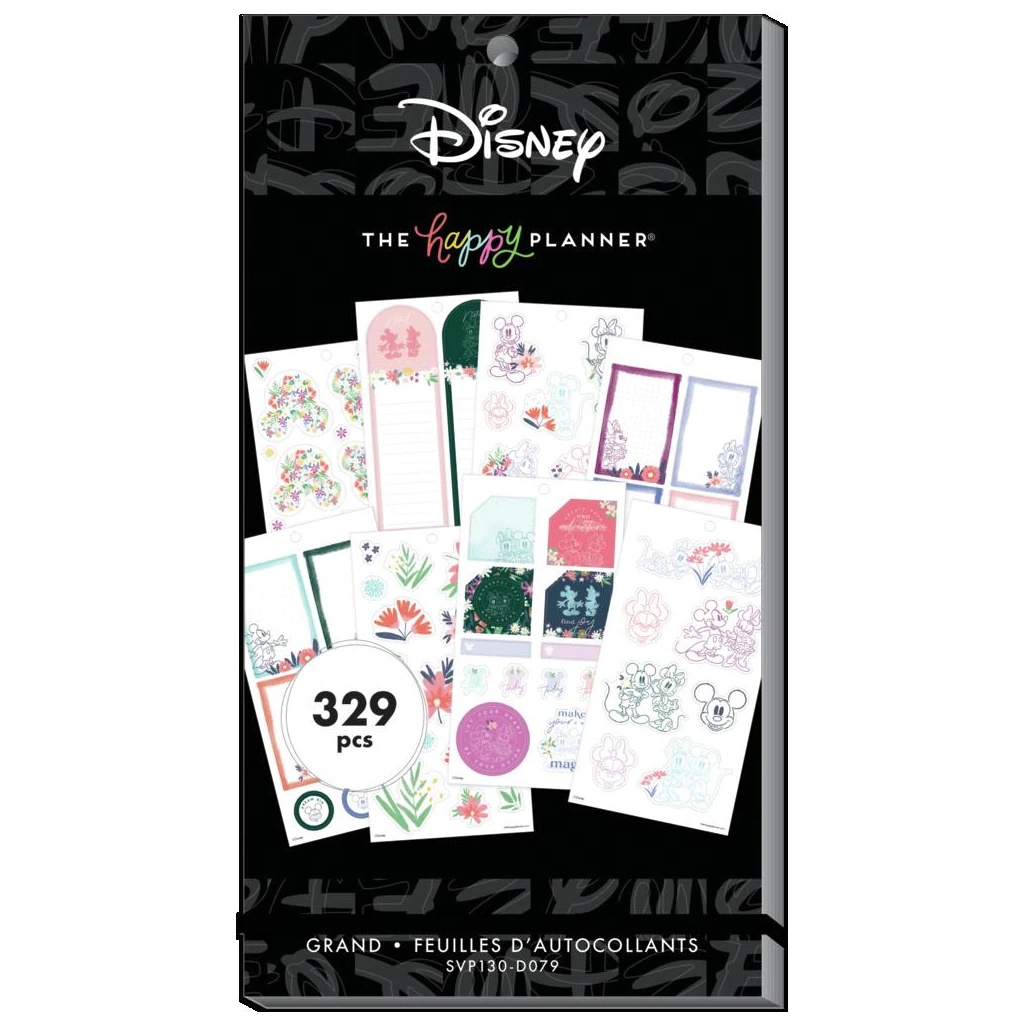 

The Happy Planner Disney Mickey & Minnie Mouse Floral Value Pack Stickers - Big