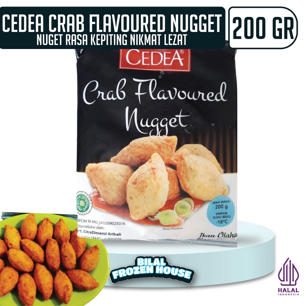 

Cedea Crab Flavoured Nugget 200gr - Nugget Rasa Kepiting