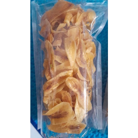 

keripik pisang kepok, pisang tanduk gurih asin renyah +200gr