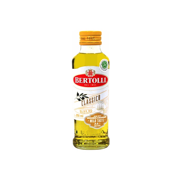 

BERTOLLI CLASSICO OLIVE OIL 250 ML - MINYAK ZAITUN