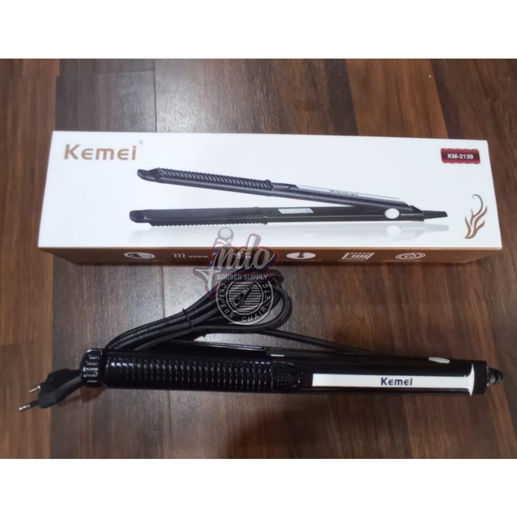 Kemei 2139 Catokan Rambut 2 in 1 Pelurus dan Curly KM 2139