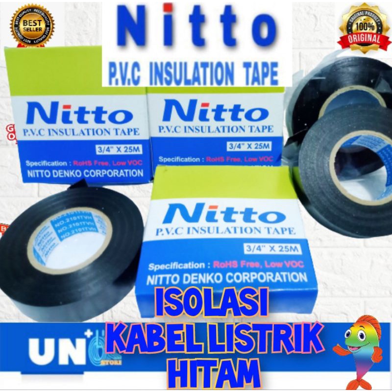 ISOLASI KABEL LISTRIK NITTO ORIGINAL