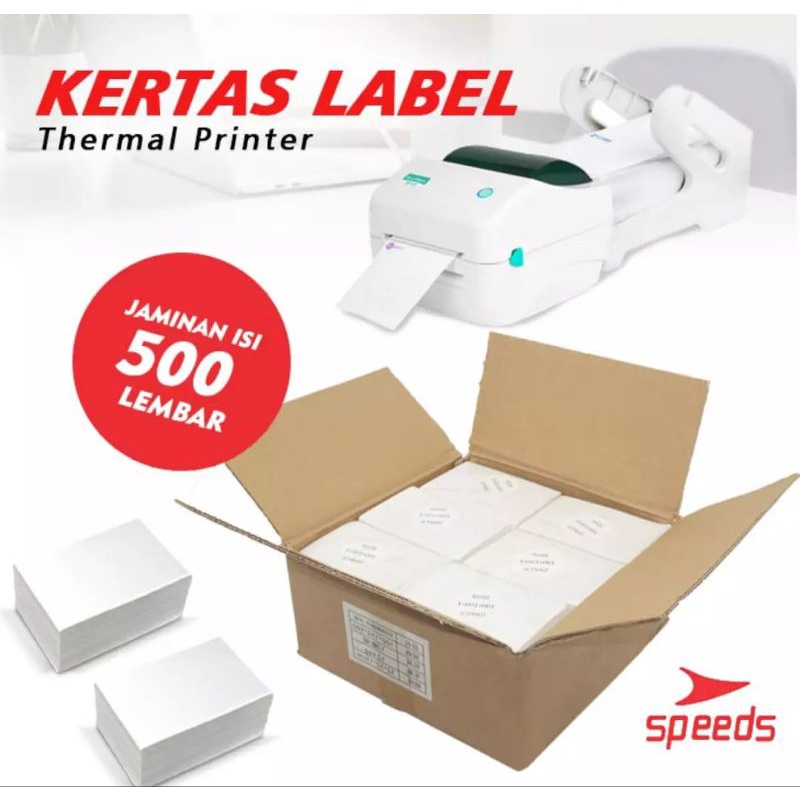 

Kertas Thermal printer kertas label premium isi 500lembar