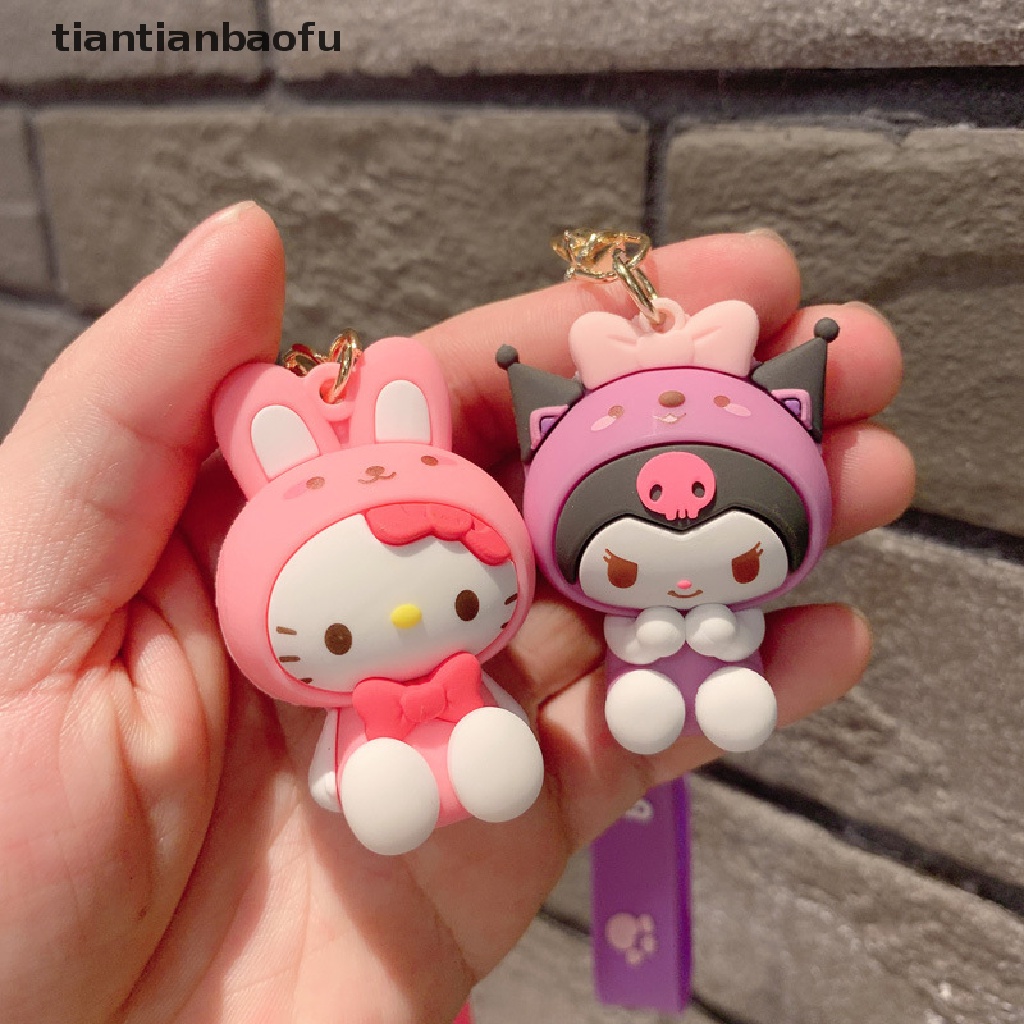 Gantungan Kunci Desain Kartun Anime Sanrio My Melody Cinnamoroll Hello Kitty Pompompurin