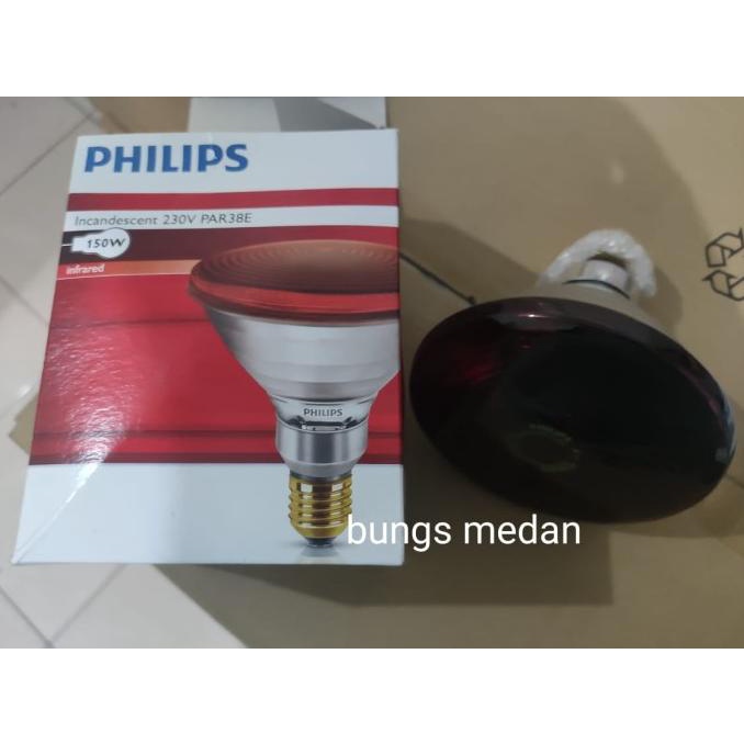 Lampu Infrared INFRAPHIL Philips PAR38 PAR 150W 150 watt TERAPI SOROT