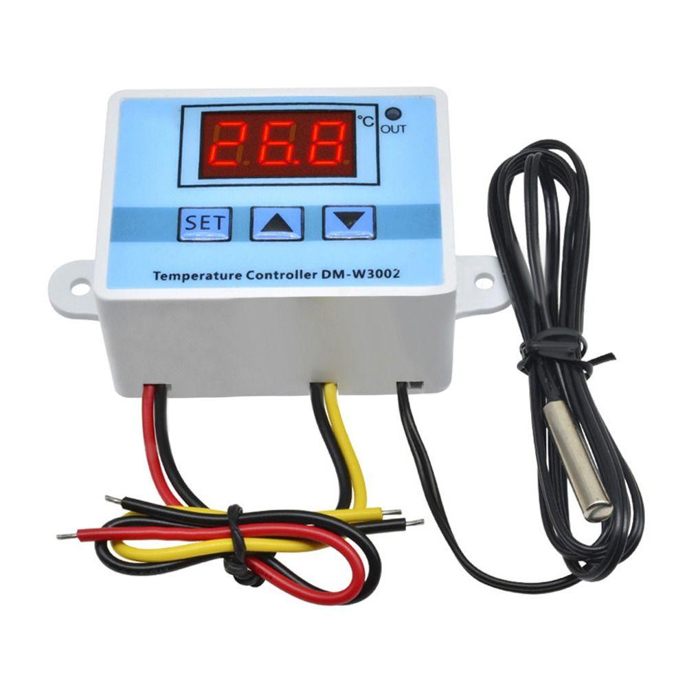 Termostat Suhu Digital TOP W3002 Dengan Probe 10A 12V 24V 110V 220V Modul Thermostat