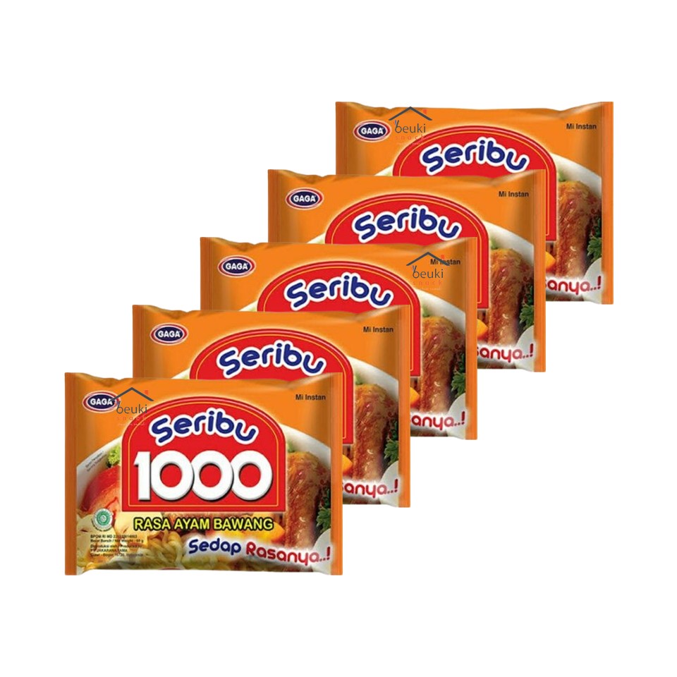 

5PCS Gaga Seribu Kuah Ayam Bawang Mie Instan Hemat