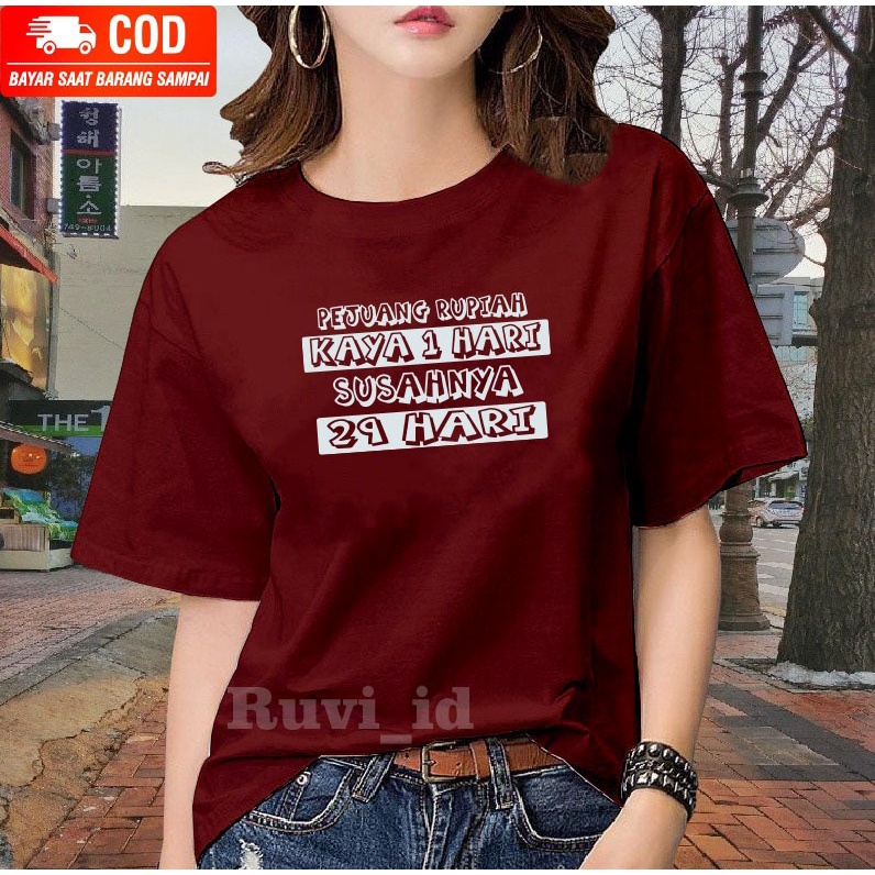 Ruvi_id-KAOS DISTRO / BELI 3 GRATIS HEADSET EXTRA BAS / KAOS KATA-KATA KEKINIAN / KAOS WANITA / KAOS PRIA / KAOS OBLONG / BLUS / T-SHIRT / KAOS WANITA KOREAN STYLE / ATASAN WANITA DEWASA / ATASAN REMAJA / KAOS OVERSIZE / KAOS IMPORT / KAOAS MURAH