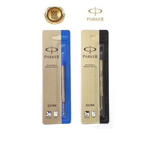 

Refill Parker Original Black / Blue Ballpoint / Isi Ulang Parker BP - Hitam